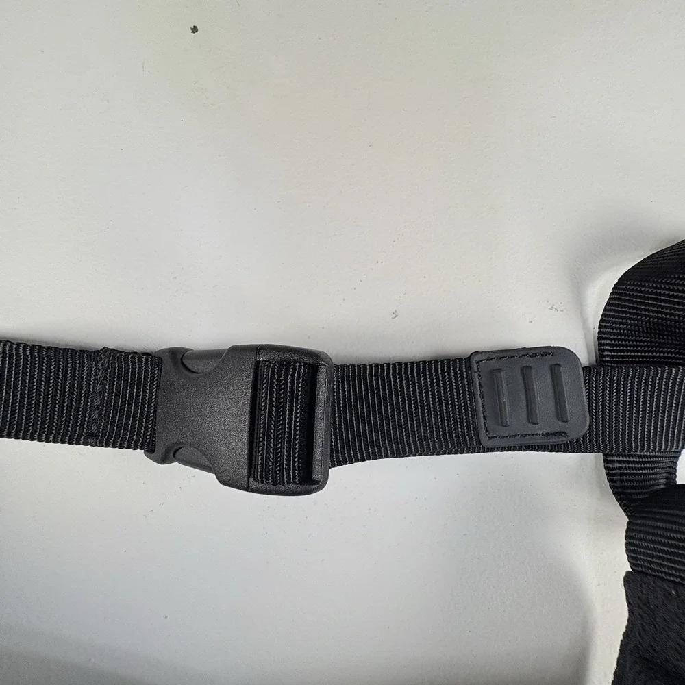 Tumi T2 Pewter Ballistic Nylon Fanny Pack Unisex Adults Black Belt Bag Pouch
